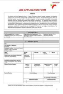 Transnet Job Application PDF Forms - Browse Jobs Today!