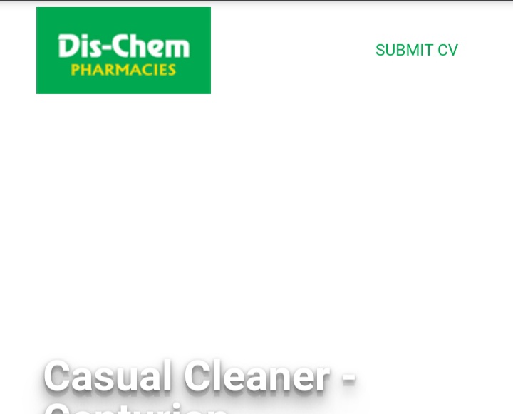 Dis Chem Is Looking For Casual Cleaners Apply Online