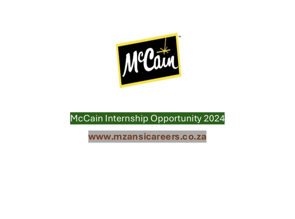 McCain Internship Opportunity 2024